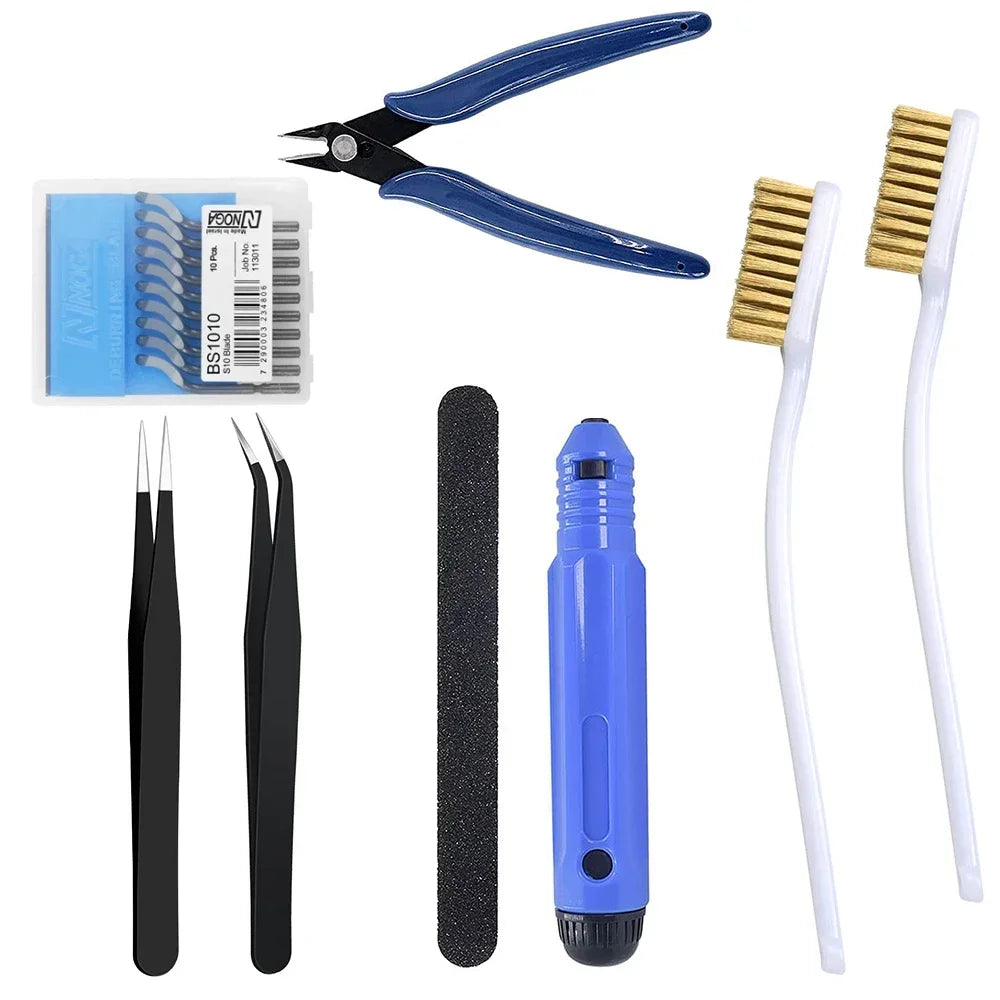 3D Printer Tool Kit – Trimming Knife, Scraper, Tweezers & Deburring Tools for DIY Printing