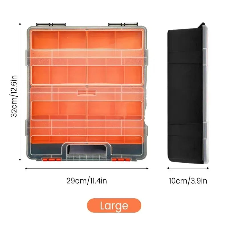 Thickened Impact-Resistant Hardware Storage Toolbox