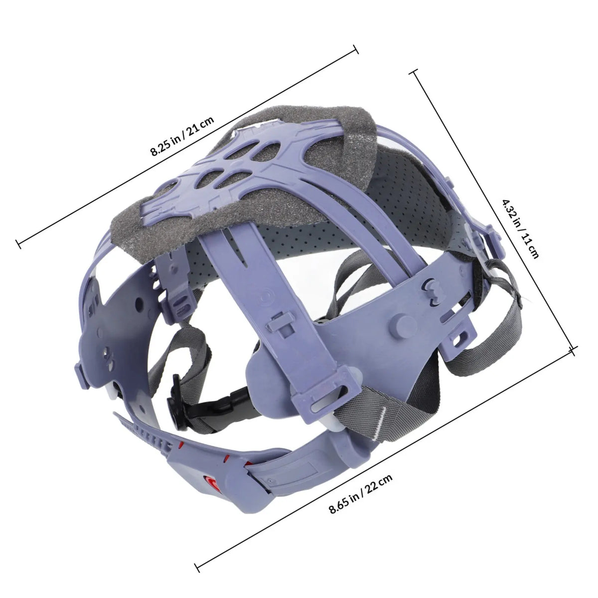 Hard Hat Suspension Bump Cap Insert Liner Insert Adjustable 6-Point Attachment Safety Replacement Grey Head Protection