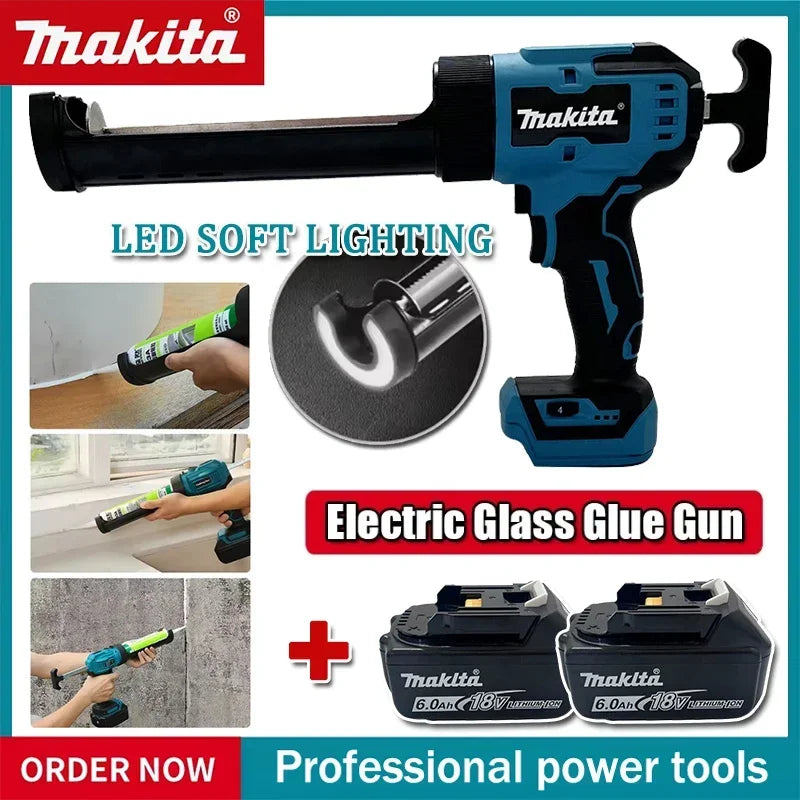 Makita 18V Cordless Electric Glue & Caulking Gun – Portable Sealing Power Tool