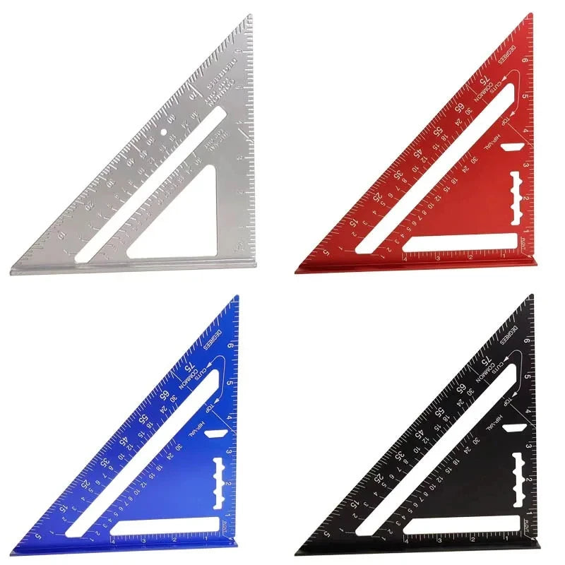 7-Inch Heavy-Duty Aluminum Speed Square & Triangle Ruler