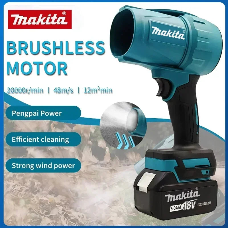 Rechargeable 18V Electric Air Duster & Turbo Blower – 30,000 RPM with LED Light