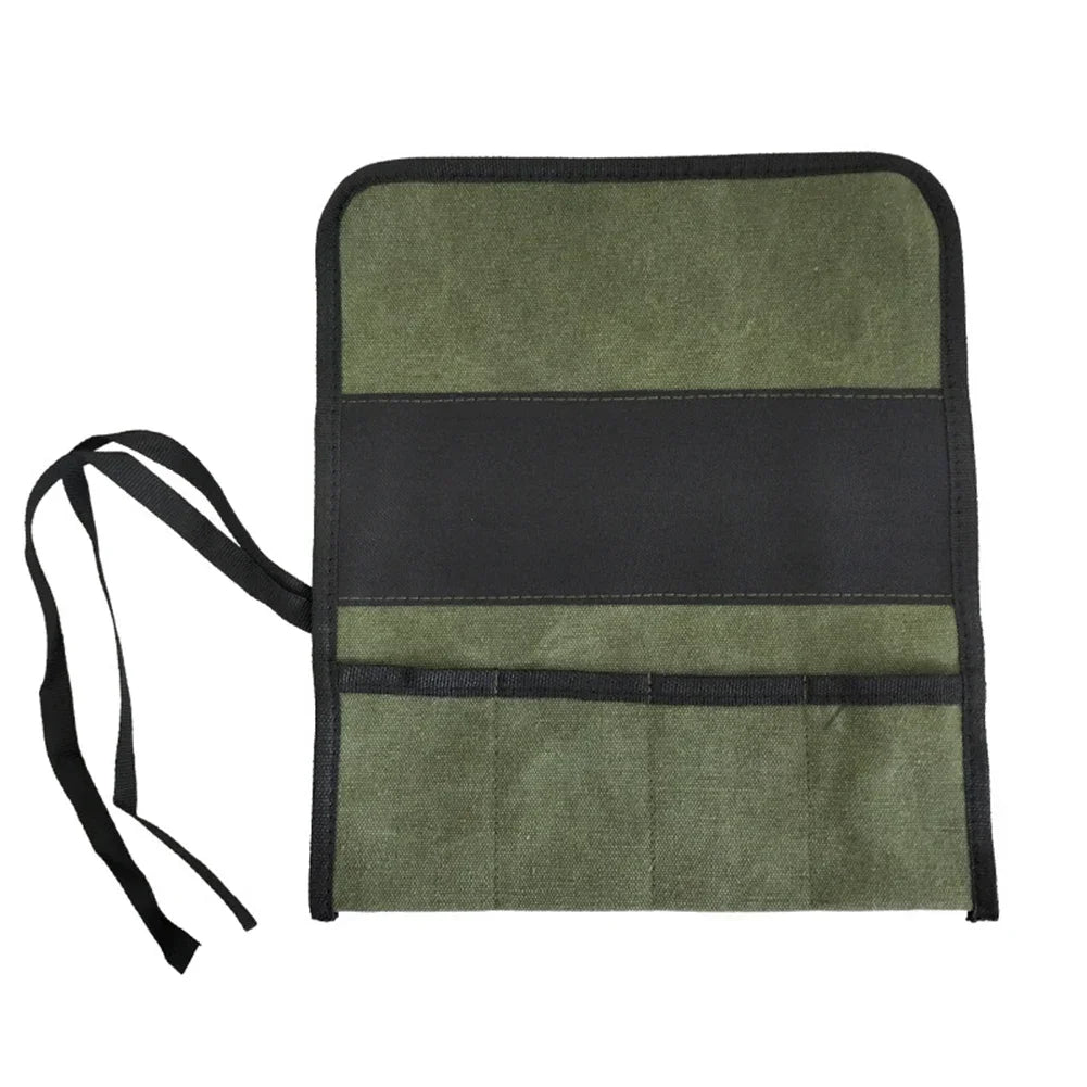 Heavy Duty Multi Purpose Roll Up Tool Bag Oxford Cloth Storage Case For Wrenches Screwdrivers Drills Hanging Garden Tool Parts