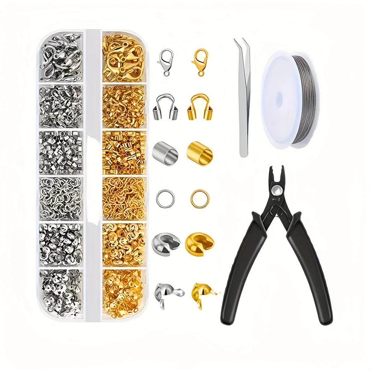 Pink-Tools, Making Kit, DIY Necklace Making Supplies, Beading Tray, For Jewelry Making Beading Design, Jewelry Pliers, Necklace