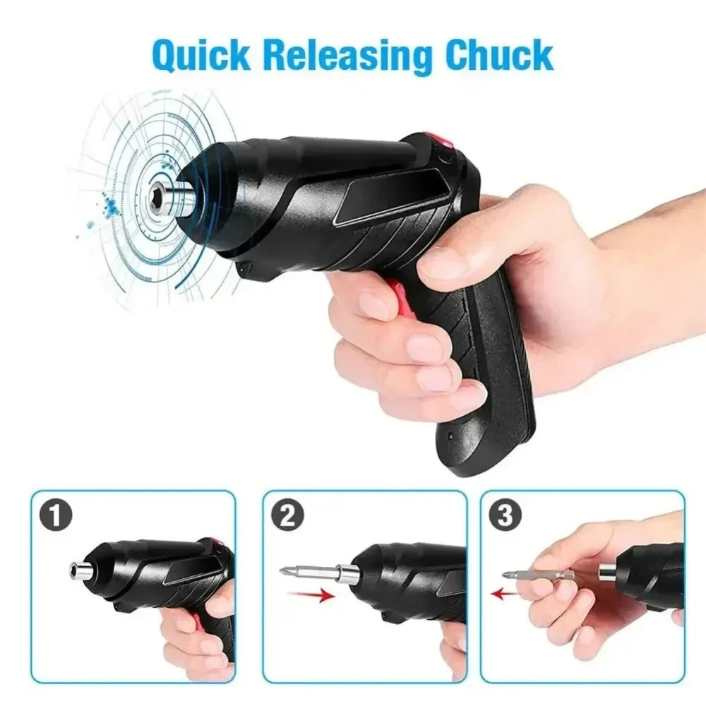 3.6V Cordless Electric Tool Set For Home Maintenance300mAh Lithium Battery Mini Drill Power Screwdriver Repair Tool Kit With Box