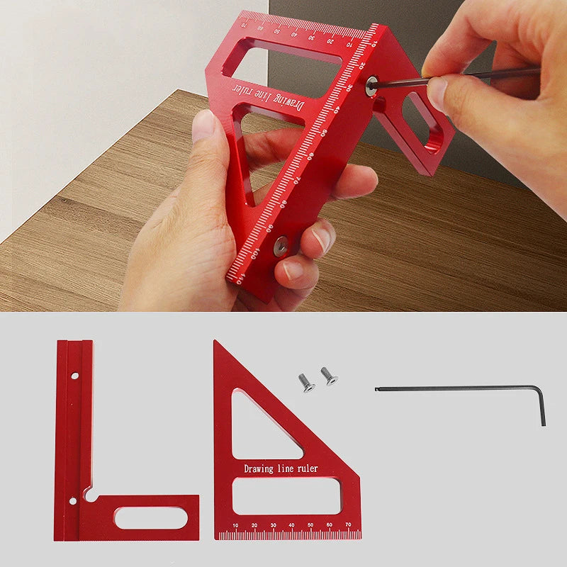 Precision Aluminum Alloy Miter Triangle Speed Square Ruler