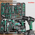 Electrician Electric Drill Set Hardware Brushless Drill Tools Multi-function Complete Repair Power Tool Set Household Toolkit