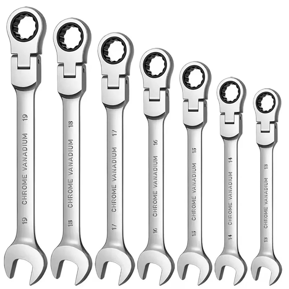 Universal 72-Tooth Ratchet Wrench, Automatic, Fast and Labor-Saving, Dual-Use, with Open End, Movable Head, Open Plummer, 1pcs