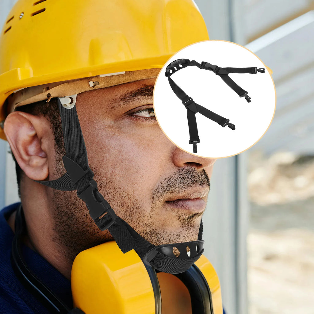 Hard Hat Chin Straps Adjustable Safety Helmet Chin Cup Worker Chin Strap Helmet Chin Strap For Construction Workers Forestry