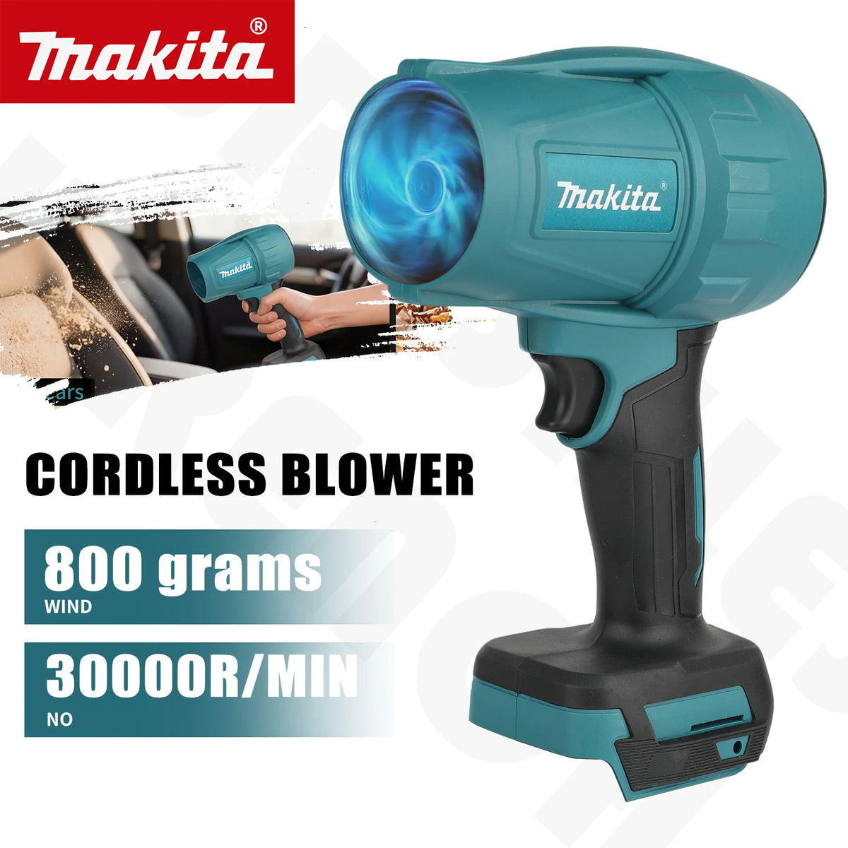Makita 18V Cordless Air Blower – Variable Speed Workshop & Leaf Cleaner