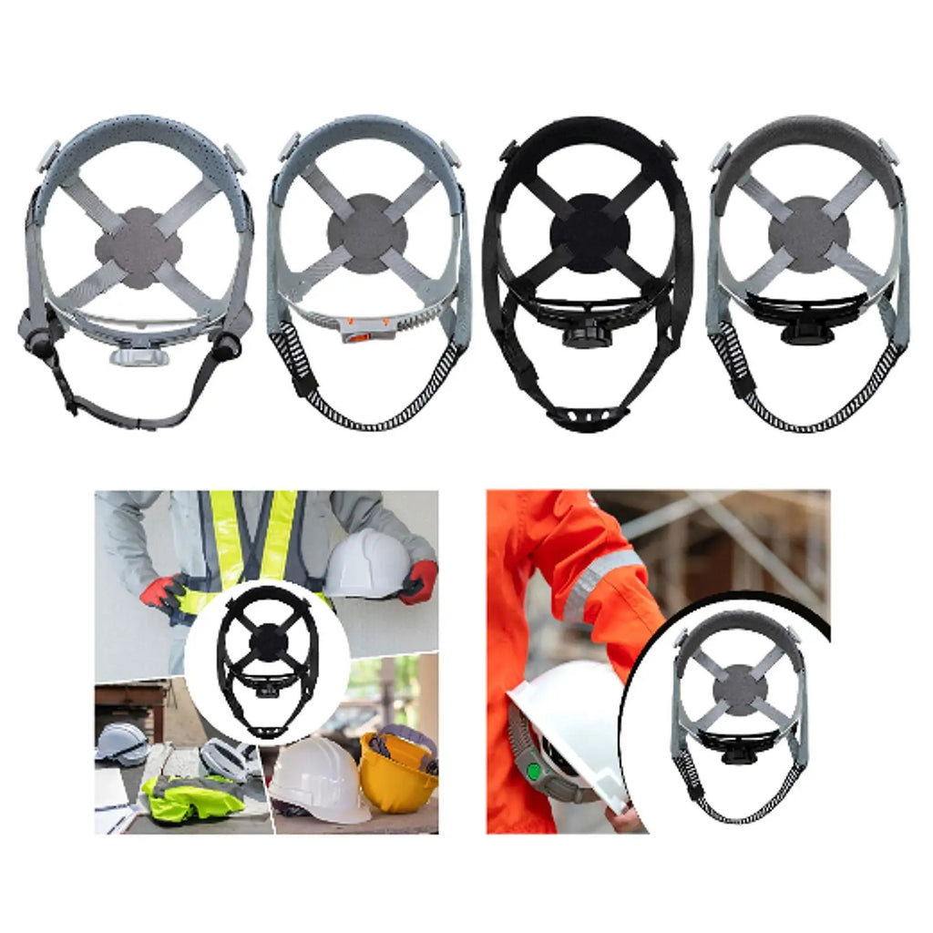 4 Point Hardhat Replacement Ratchet Suspension Replace Part Lightweight Attachment Breathable Hardhat Liner Insert