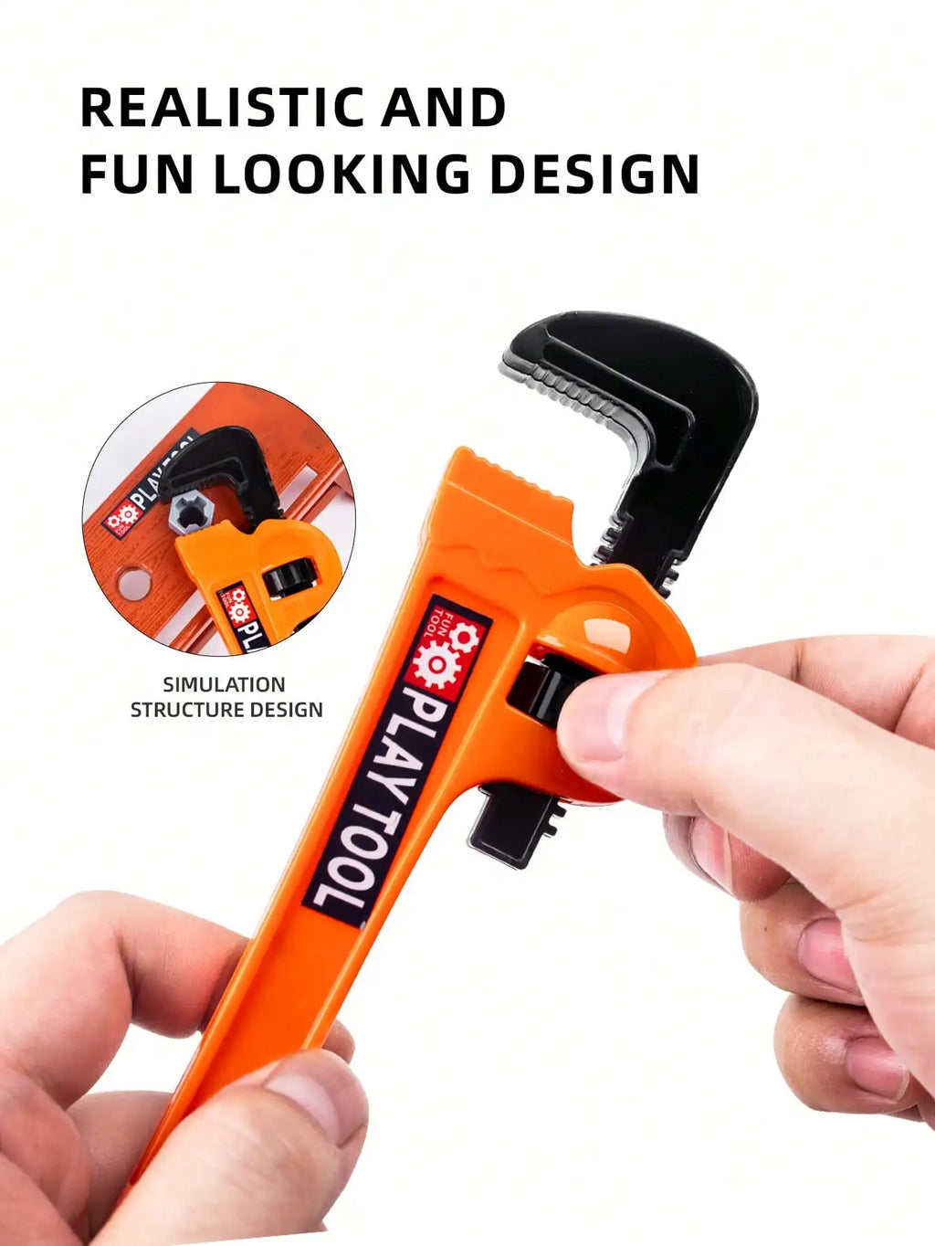 Kids Pretend Play Tool Kit – Educational Engineering Puzzle Toy Set with Drill for Boys