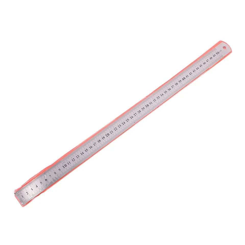 Precision Stainless Steel Metal Straight Ruler (150mm - 500mm)