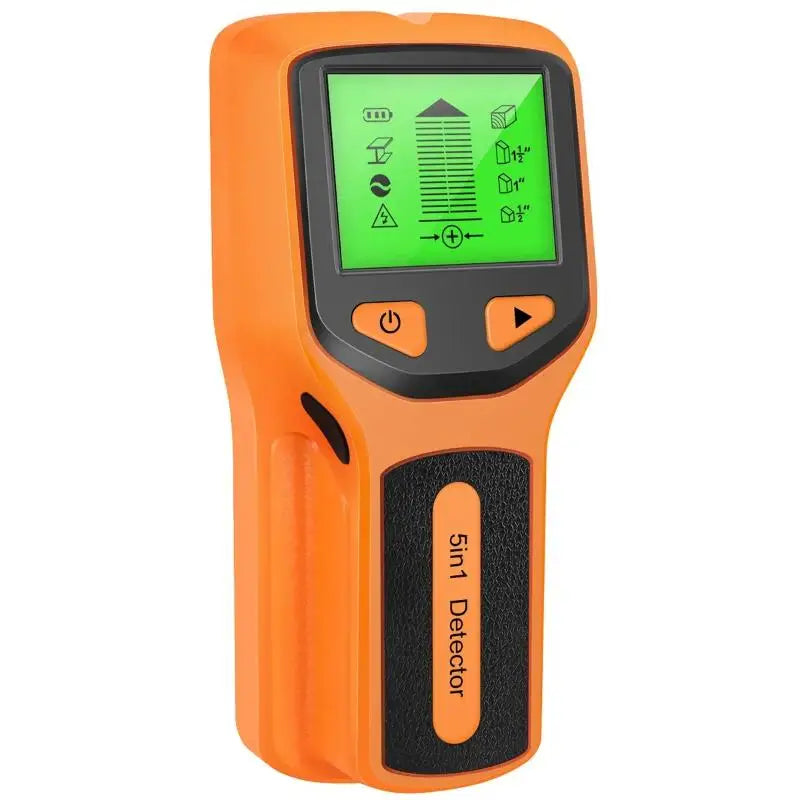 Stud Detector Handheld 5 In 1 Digital Wall Scanner Metal Finder For Live AC Wires Cables PVC Water Pipe