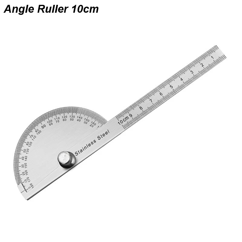 180-Degree Stainless Steel Digital Protractor & Angle Finder Ruler