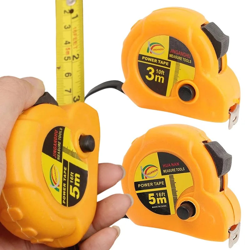 Self-Locking Heavy-Duty ABS Tape Measure with Steel Blade