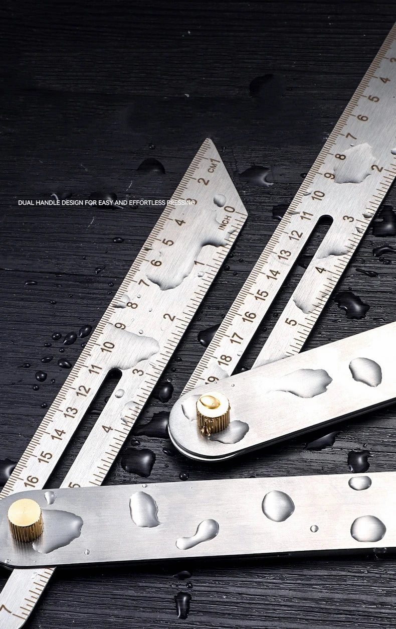Stainless Steel Precision Carpentry & Drawing Aid Ruler