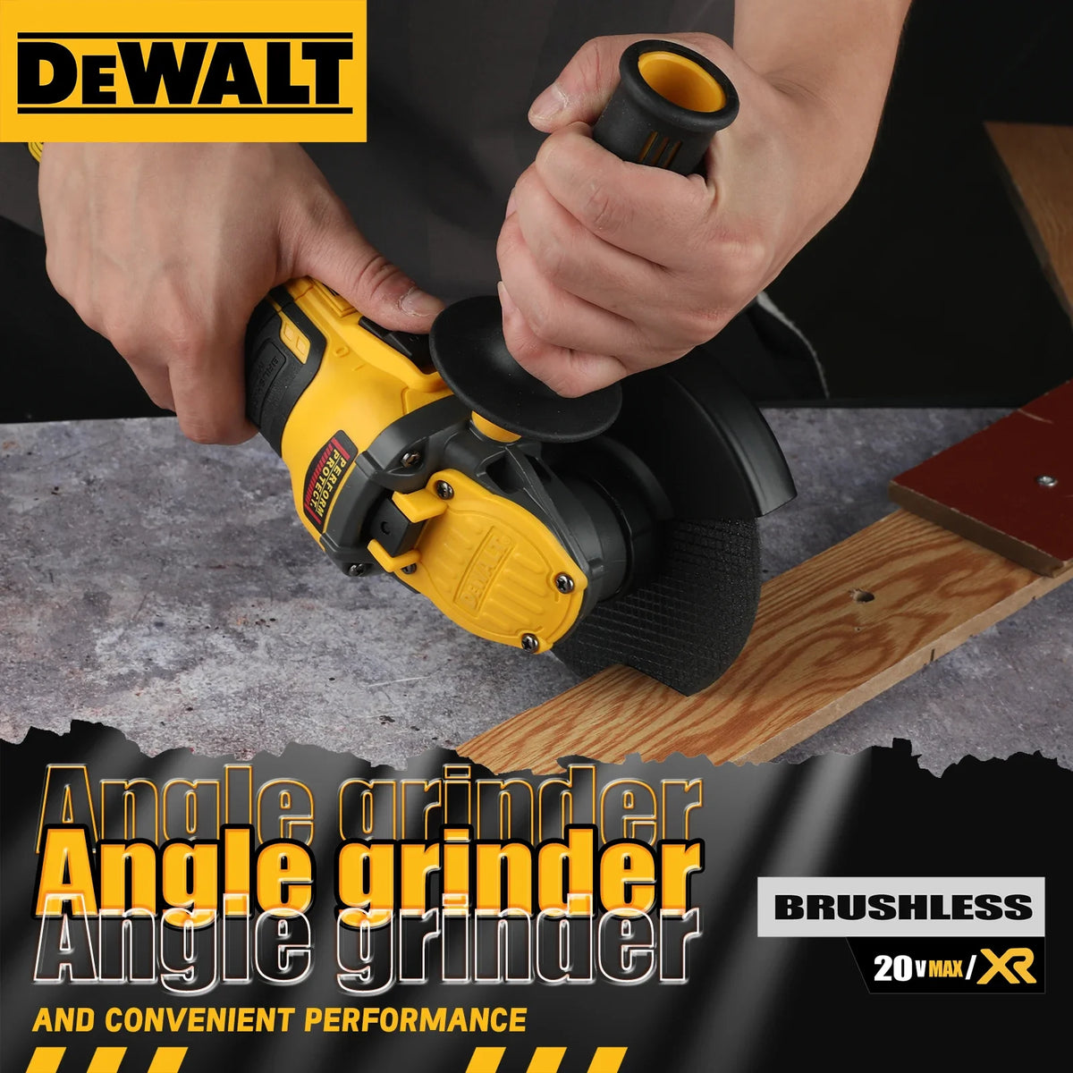 DEWALT 20V MAX Brushless 5" Angle Grinder – DCG409B Flat Head (Tool Only)