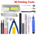 3D Printer Tool Kit – Trimming Knife, Scraper, Tweezers & Deburring Tools for DIY Printing